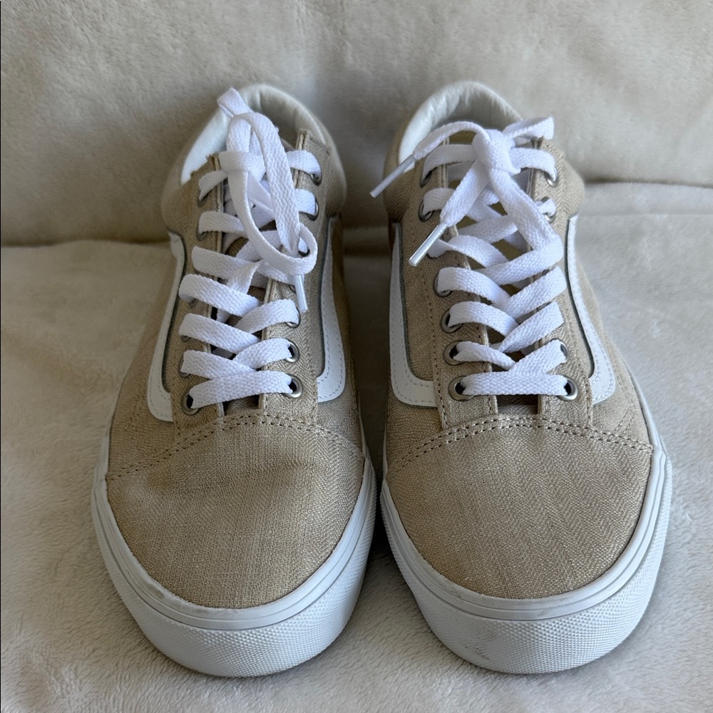 Vans Men's Tan Sneakers - almost new!